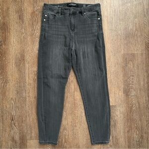 Liverpool Gray Skinny Jeans High-Waisted Size 8
